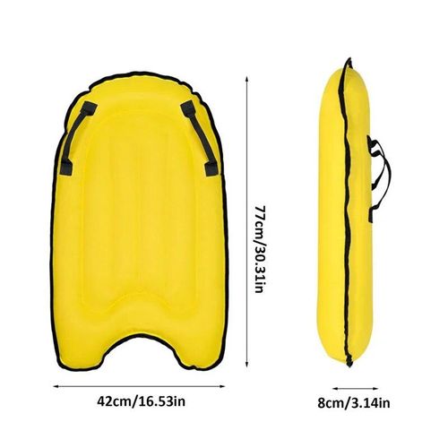 Planche de natation Portable et Portable,avec poignées,pliable,pour piscine,plage,tapis flottant léger - Type Yellow