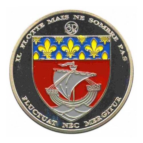 Médaille Paris 4 Monuments Finition Or Souvenir Et Patrimoine
