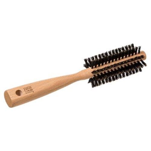 Brosse À Cheveux Ronde "Poils De Sanglier" 24cm Naturel 