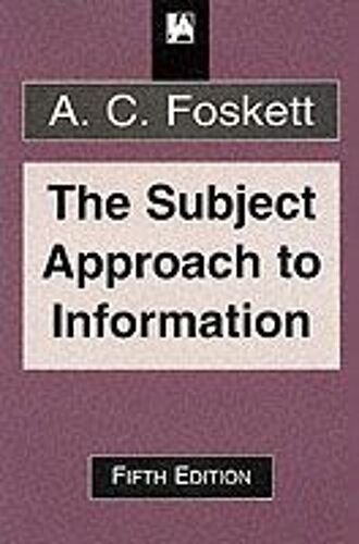 The Subject Approach To Information