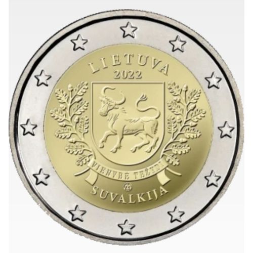 2 Euros Commémorative Lituanie Suvalkija 2022 Unc