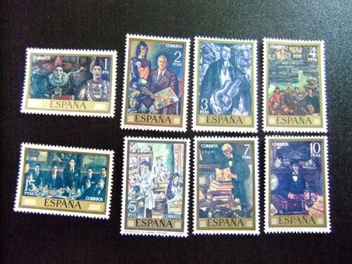 España Spain Espagne 1972 - Cuadros De Solana - Tableaux De Solana - Edifil Nº 2077/84 ** Yvert Nº 1731 / 1738 ** Mnh