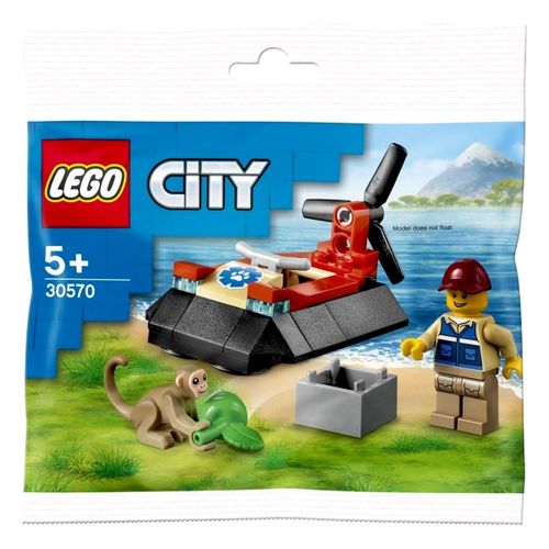 LEGO City - L'aéroglisseur de sauvetage des animaux sauvages (Polybag) - 30570