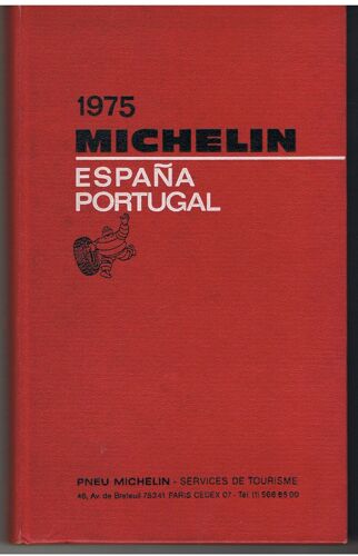 Guide Michelin 1975. España- Portugal.