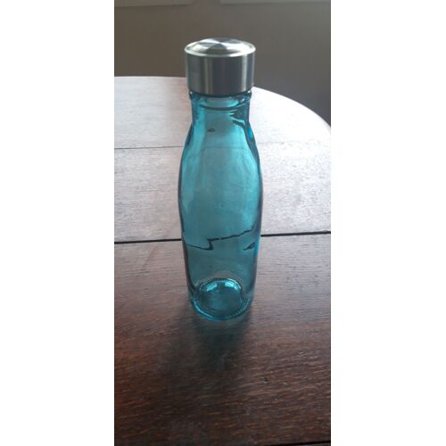 Bouteille En Verre Bleutée