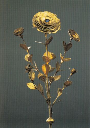 Musée National Du Moyen Age, " Rose D'or Offerte Par Le Pape Jean Xxii À Rodolphe (1330)", Paris.