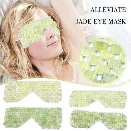 Rideau De Masque Pour Les Yeux En Jade Naturel, Masseur Facial, Masque De Sommeil, Soins, Thérapie En Pierre De Jade, Boîte D'élimination Du Froid Avec Beauté, Massage Des Rides, G2g3