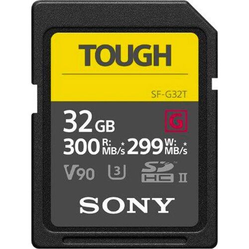 Carte SD Sony UHS-II G TOUGH series 32 Go CL10 U3 V90 R300/W299 - SF-G32T/T1