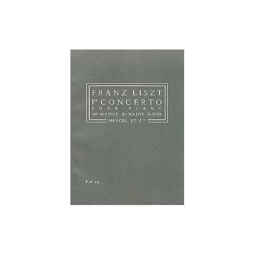 Liszt Concerto Pour Piano En Mib Majeur. Edition De Poche
