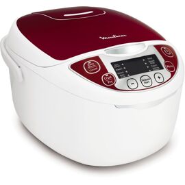 Moulinex MK705111 - Multicuiseur - 5 litres - 750 Watt - blanc/rouge