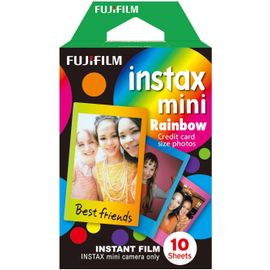 Film papier photo instantané Fujifilm Instax Mini Rainbow - Pack de 10