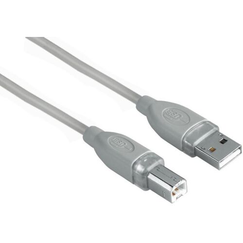 Câble imprimante Hama USB 2.0 male/male 5M gris