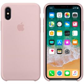 Coque origine Apple iPhone X/XS silicone Rose sable