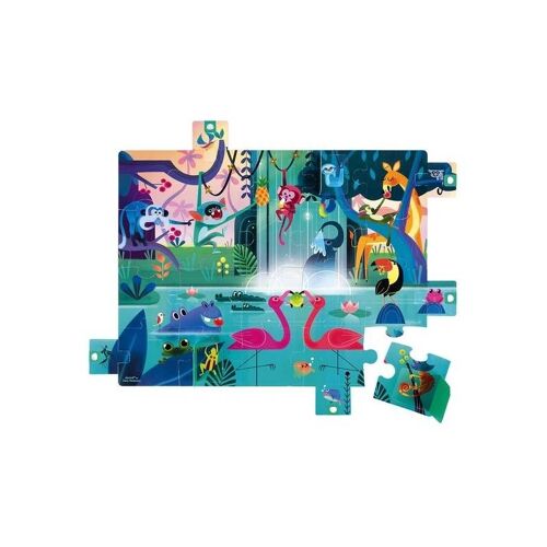 Puzzle Suprise Festin Dans La Jungle