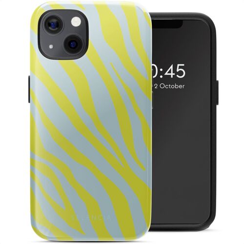 Selencia Coque Arrière Vivid Avec Magsafe Iphone 13 Zebra Winter Sky Titanium Yellow