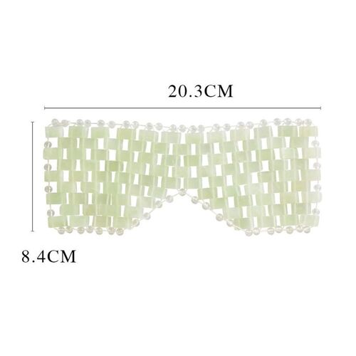 Masque Pour Les Yeux En Jade Naturel, Masque Rafraîchissant Pour Le Sommeil, Thérapie Par Le Froid, Spa Facial, Anti Âge, Poches, Bandeau, Massage Des Yeux, Cadeau De Relaxation