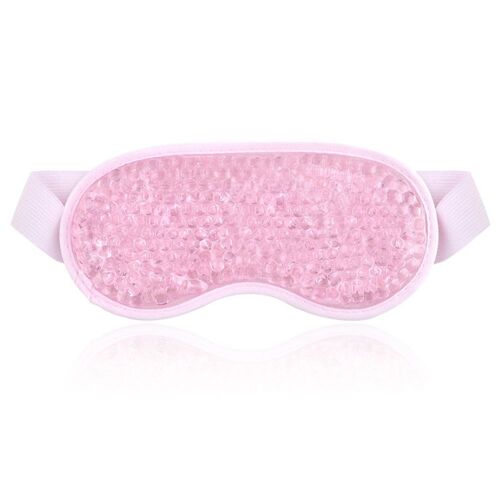 Rose - Masque Pour Les Yeux Réutilisable En Perles De Gel Pvc, Massage Confortable Des Yeux, Flexible, Apaisant, Relaxant, Masque De Sommeil, Lunettes De Glace Pour La Thérapie Chaude Et Froide