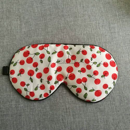 Masque De Sommeil En Porcelaine 100% Soie, Couvre Yeux À Motif Ombrage, Bandeau Épais Et Doux, Patch Oculaire De Voyage 