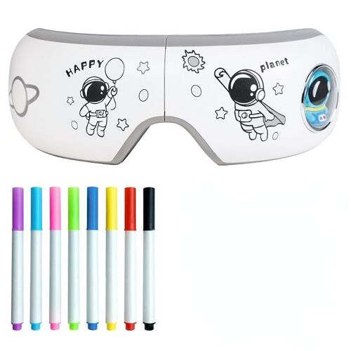Instrument De Soins Oculaires Pour Enfants, Dessin Animé, Graffiti Créatif, Vibration, Massage, Chauffage, Multi Fonctions, Fatigue