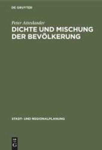 Dichte Und Mischung Der Bevölkerung