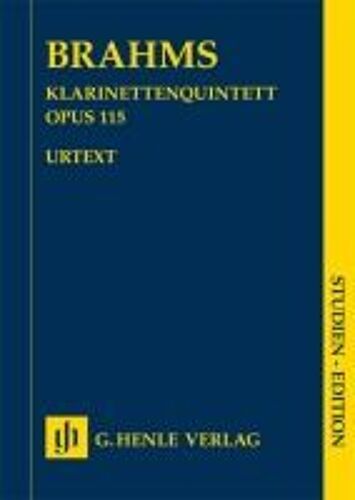 Brahms, Johannes - Klarinettenquintett H-Moll Op. 115 Für Klarinette (A), 2 Violinen, Viola Und Violoncello