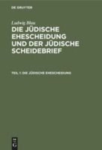 Die Jüdische Ehescheidung