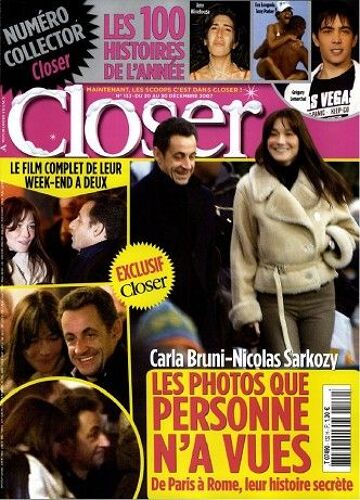 Closer 000132 : Carla Bruni & Nicolas Sarkozy/Céline Dion/Laure Manaudou/Bruno Solo/Enrique Iglesias