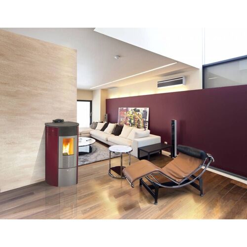 1 XPOÊLE A GRANULeS 10,1 KW KING 12 ROND BORDEAUX