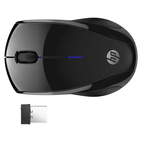 HP 220 Silent - Souris - sans fil - 2.4 GHz - noir - pour HP 21, 22, 24, 27; Laptop 15, 15s, 17; Pavilion 13, 14, 15; Portable 24, 27, 32, TP01