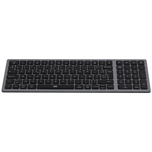 T'nB iClick - Clavier - ultra-mince, rechargeable - sans fil - Bluetooth 3.0 - AZERTY - Français - gris, bleu profond