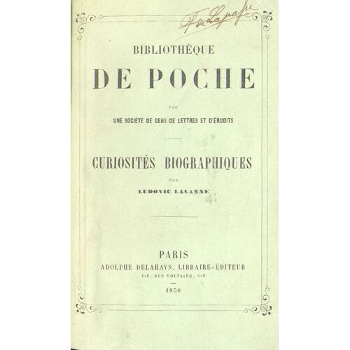 Curiosités Biographiques