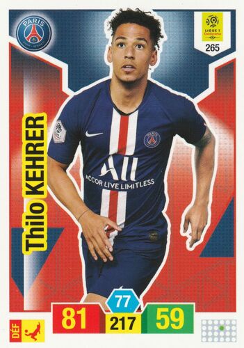 N° 265 - Carte Panini Adrenalyn Xl - Foot 2019 / 2020 - Thilo Kehrer - Paris