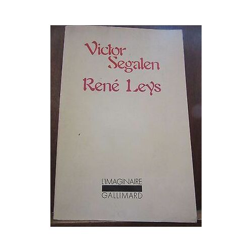 René Leys Gallimard Collection L'imaginaire