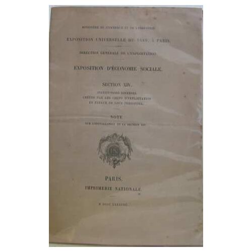 Exposition D'économie Sociale Section Xiv