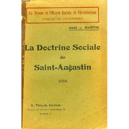 La Doctrine Sociale De Saint-Augustin