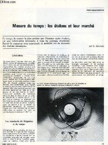 Mesure Du Temps: Les Etalons Et Leur Marche