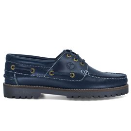 Chaussures Bateau Pour S Seajure Lubmin En Cuir Bleu Marine
