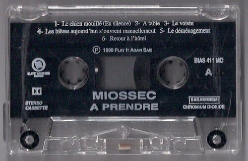 K7 Audio Chistophe Miossec - A Prendre ( 3ème Album De 1998)