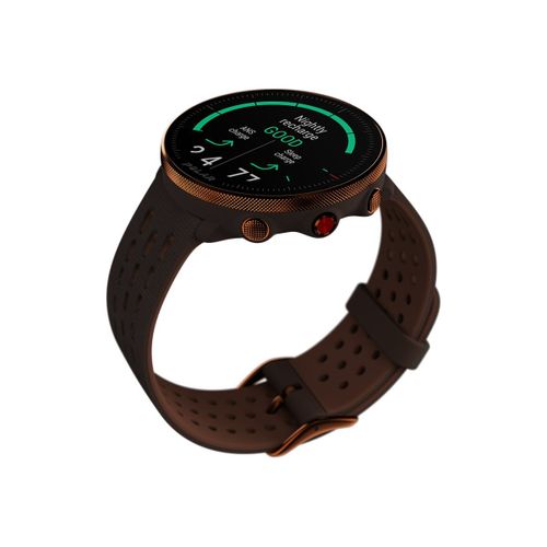 Polar Vantage M2 - Brun-cuivre - montre de sport avec bracelet - silicone - taille du bracelet : S/L - affichage 1.2" - Bluetooth - 45.5 g