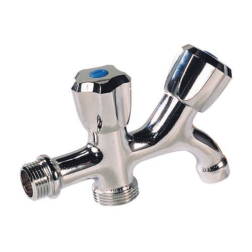 Robinet Machine à Laver+Puisage en ligne Mâle 1/2" - Mâle 3/4"