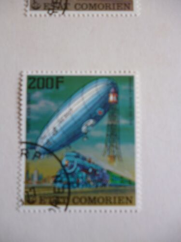 Timbre "Comores :Dirigeable"Pacific" 1930".