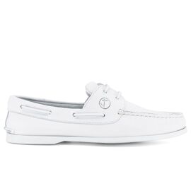 Chaussures Bateau Pour Seajure Knude Blanc Leather