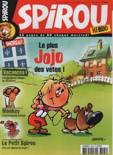 Spirou Hebdo D'août 2006