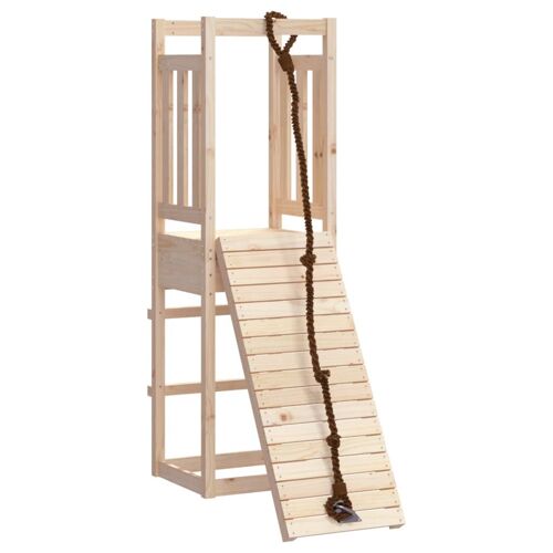 Vidaxl Maisonnette De Jeu Avec Mur D'escalade Bois Massif De Pin