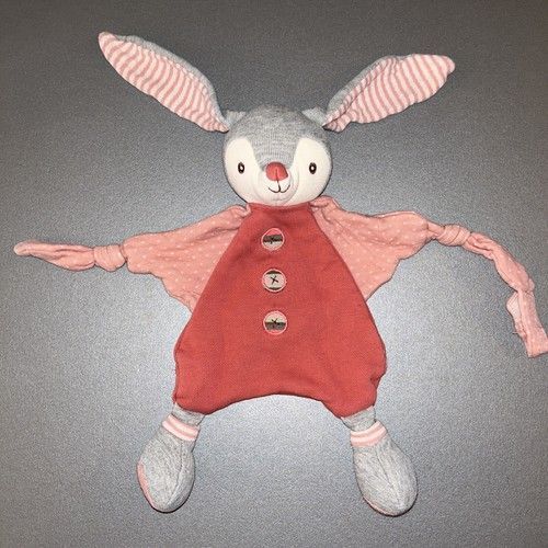 Doudou Lapin Cute Milla Baby Rug Bukowski Natural Collection Peluche jouet lapinette bébé porte sucette tétine
