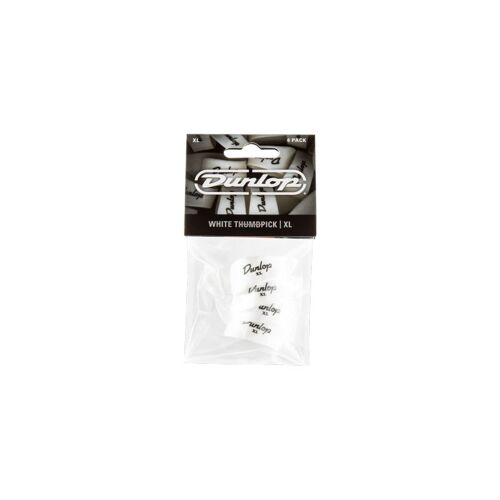 Dunlop 9004p - Player's Pack De 4 Onglets Pouces Blancs Xl