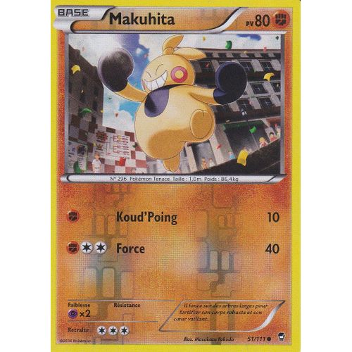 Makuhita Reverse 51/111 - Xy Poings Furieux