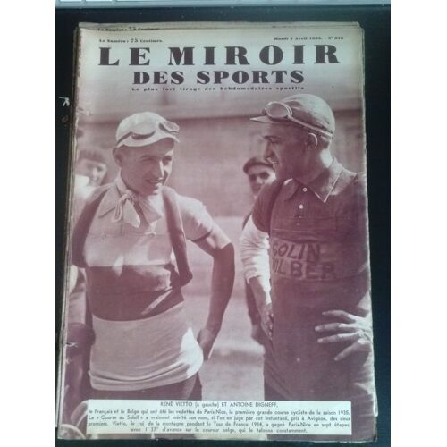Miroir Des Sports (Le) N° 818 Du 02/04/1935