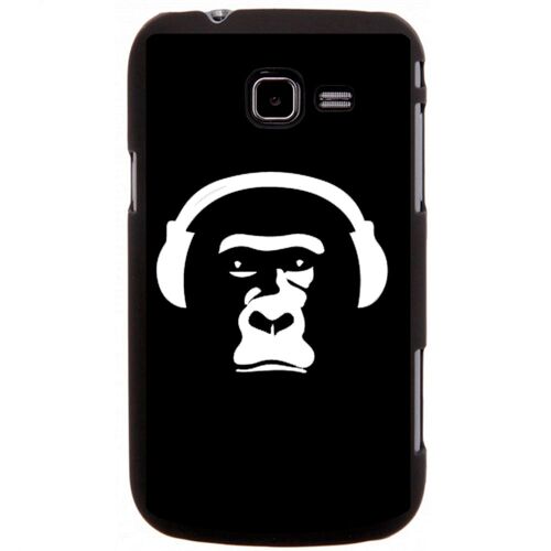 Coque Rigide Galaxy Trend Lite S7390 Impression Singe Avec Son Casque