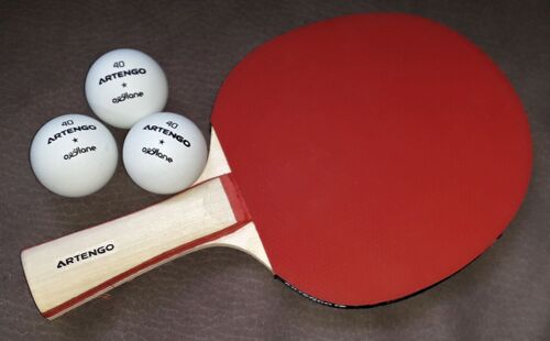 Raquette De Ping-Pong + 3 Balles Oxylane